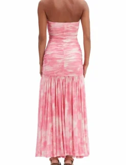 SOLANA PRINTED MESH MAXI DRESS - Maxiklänningar