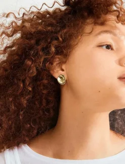 SPARKLE earrings gold-plated - Studs örhängen