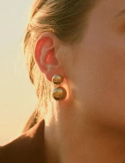 Sphere Earrings S Gold - Hängande örhängen