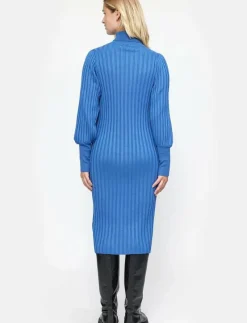 SRFelina Rollneck Dress Knit - Midiklänningar
