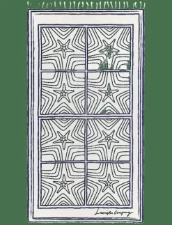 Starfish Printed Beach Scarf - Sjalar