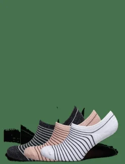 Stripe Glitter Sneakie Sock 3 Pack - Strumpor
