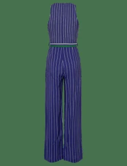 Striped jumpsuit with belt - Jumpsuits