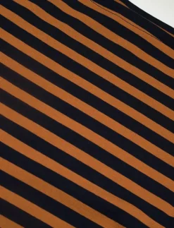 Striped Stretch Cotton Boatneck Tee - T-shirts