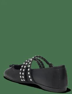 Studded ballet flats with straps - Ballerinas