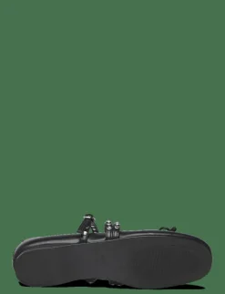 Studded ballet flats with straps - Ballerinas