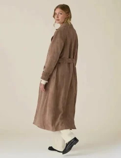 Suede Trench Coat - Trenchcoats