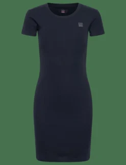 SURI RIB VIN W DRESS - Korta klänningar