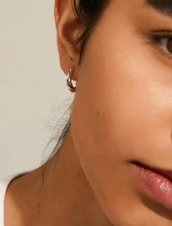 TAFFY recycled medium size swirl hoop earrings - Hoops