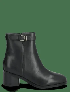 TH BUCKLE RIDING MID HEEL BOOTIE - Ankelboots med klack