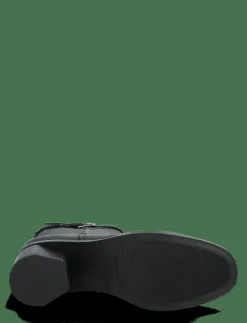 TH BUCKLE RIDING MID HEEL BOOTIE - Ankelboots med klack