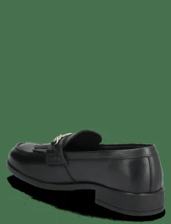 TH CHAIN FRINGE LEATHER LOAFER - Platta skor