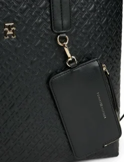 TH ICON SATCHEL MONO - Handväskor