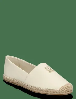 TH LOGO LEATHER ESPADRILLE - Platta espadriller