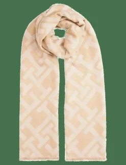 TH MONOGRAM HEAVY SCARF - Halsdukar