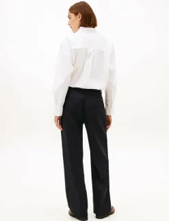 TIMELESS WOOL STRT PLEAT PANT - Vida byxor