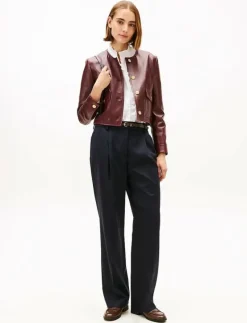 TIMELESS WOOL STRT PLEAT PANT - Vida byxor