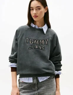 TJW BXY LEOPARD VARSITY CREW - Sweatshirts