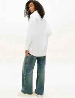 TJW OVS BADGE OXFORD SHIRT EXT - Långärmade