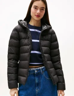 TJW SLIM HOOD PRNT DOWN JCKT EXT - Dun- & vadderade jackor