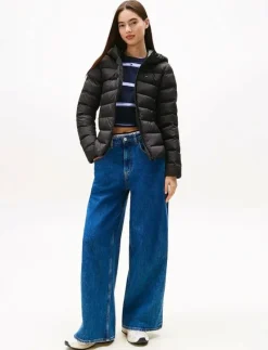 TJW SLIM HOOD PRNT DOWN JCKT EXT - Dun- & vadderade jackor