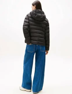 TJW SLIM HOOD PRNT DOWN JCKT EXT - Dun- & vadderade jackor