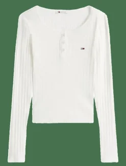 TJW SLIM SH IRREGULAR RIB LS - Långärmade toppar