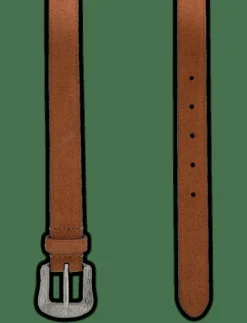 Tooled-Buckle Leather Belt - Skärp