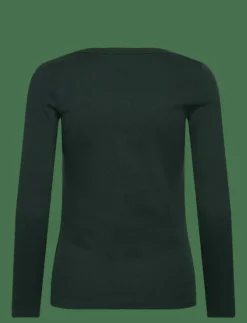 TOP LS CREW RIB COTTON - Överdelar