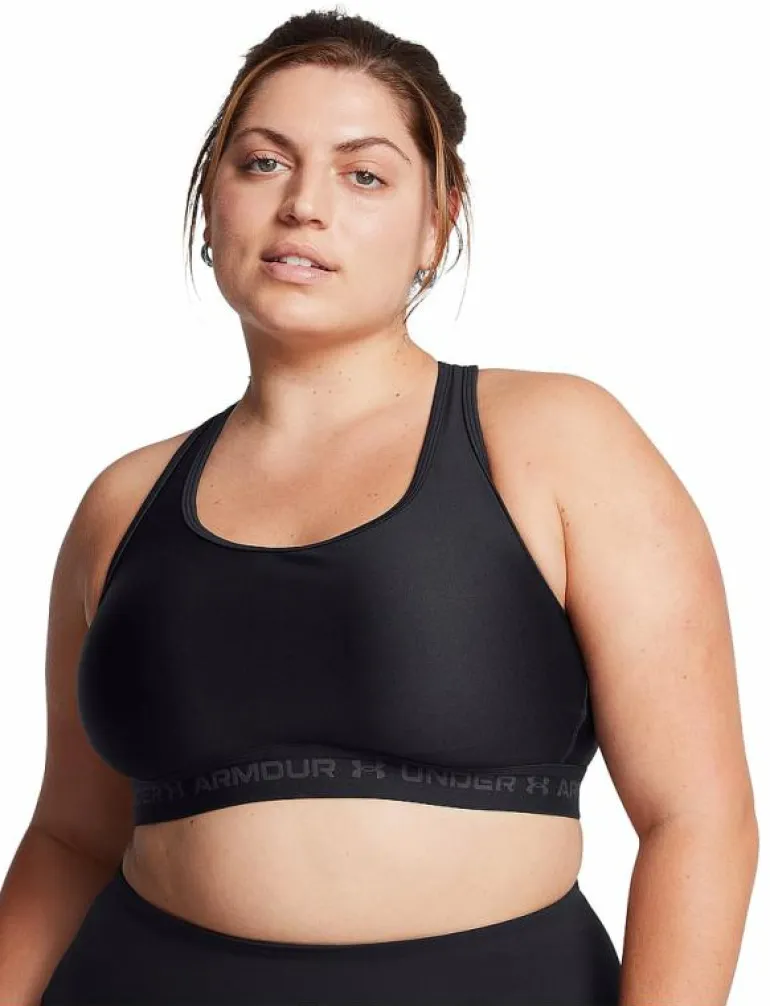 UA Crossback Mid Bra& - Sport BH:ar