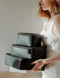 Vegan Leather Packing Cube Set - Resetillbehör