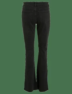 VIBETTY RW FLARED JEANS BLK OSC221-NOOS - Utsvängda jeans