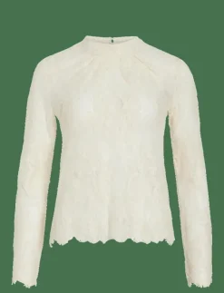 VICARRIE L/S LACE TOP - Långärmade blusar
