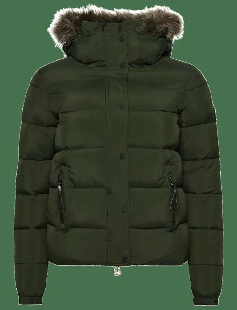 VINTAGE HOODED MID LAYER SHORT - Dunjackor