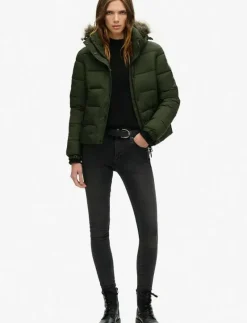 VINTAGE HOODED MID LAYER SHORT - Dunjackor