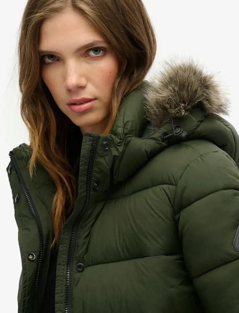 VINTAGE HOODED MID LAYER SHORT - Dunjackor