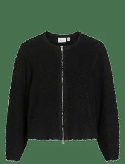 VIPAZA O-NECK L/S ZIPPER KNIT CARDIGAN - Koftor