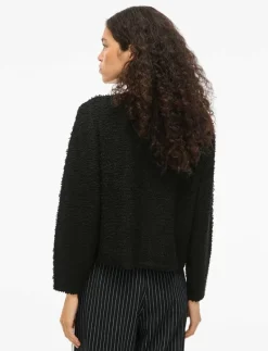 VIPAZA O-NECK L/S ZIPPER KNIT CARDIGAN - Koftor