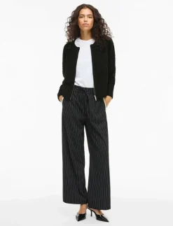 VIPAZA O-NECK L/S ZIPPER KNIT CARDIGAN - Koftor