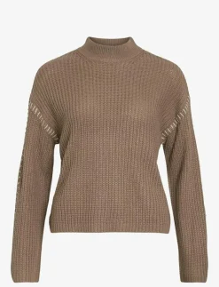 VISIGGA L/S STITCH KNIT PULLOVER/KA - Stickat