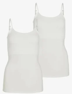 VISURFACE STRAP TOP NEW 2-PACK - Linnen