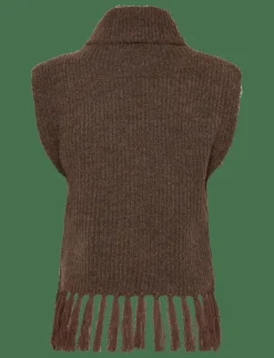 VIZARIAH HIGH NECK PONCHO/KA - Stickade västar