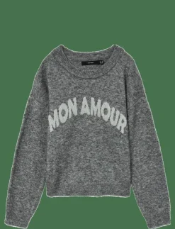 VMAMOREMIO LS O-NECK PULLOVER BOO - Stickat