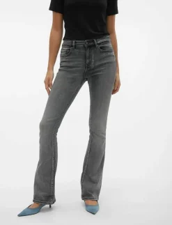 VMFLASH MR FLARED JEANS LI213 GA NOOS - Utsvängda jeans