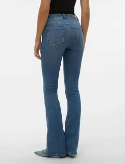 VMFLASH MR FLARED JEANS LI347 GA NOOS - Utsvängda jeans