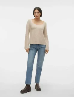 VMGINGER LS KNIT PULLOVER VMA - Stickat