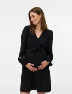 VMMALVA LACE LS SHORT DRESS WVN GA - Korta klänningar