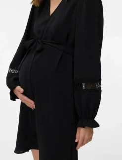 VMMALVA LACE LS SHORT DRESS WVN GA - Korta klänningar