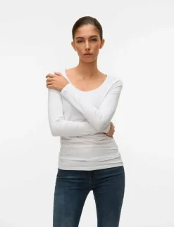 VMMAXI MY LS SOFT LONG U-NECK NOOS - Långärmade toppar