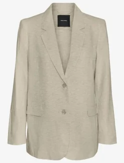 VMMINDY LS LOOSE LINEN BLAZER MIX - Enkelknäppta kavajer
